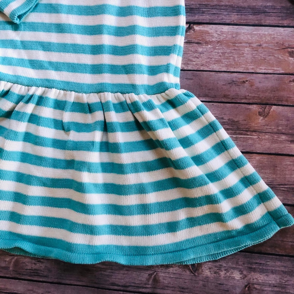 Vintage Gymboree blue & white knit dress ! Size 10 - Picture 4 of 6